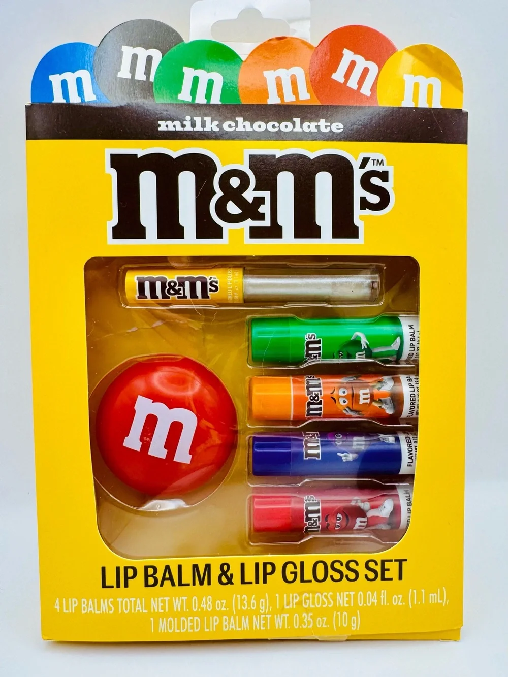 M&M'S Lip Balm & Lip Gloss Set - 6 Pieces